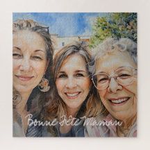 Square Puzzle Remember Photo Happy Mother's Day
