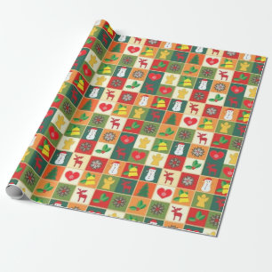 Square Quilted Wrapping Paper