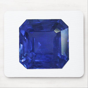 Square Rectangular Blue Sapphire Mouse Pad