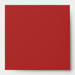 Square Red Linen Envelopes