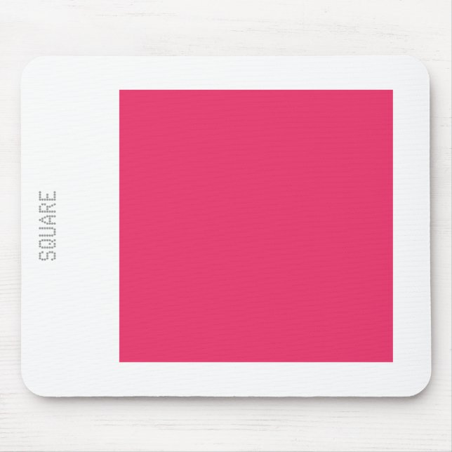 Square - Regal Red and White Mouse Pad (Front)