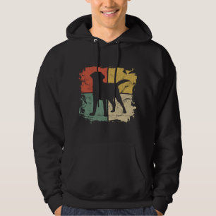 Square Retro Labrador Owner Gift Golden Black Lab Hoodie
