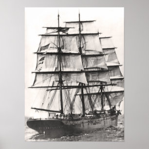 Square Rigged Ship Poster