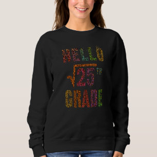 Square Root 25 Hello 5th Grade Math Stud Teacher S Sweatshirt