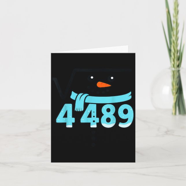 Square Root 4489 Christmas Meme Six Seven Slang Ma Card (Front)