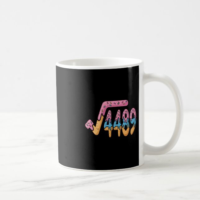 Square Root 4489 Ice Cream Slang Math 67 Six Seven Coffee Mug (Right)
