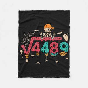 Square Root 4489 Math Teacher Funny 67 Meme Hallow Fleece Blanket