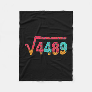 Square Root 4489 Slang Math Teacher Six Seven 6 7 Fleece Blanket