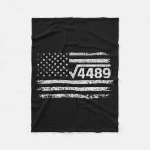 Square Root 4489 Slang Math Teacher Six Seven 6 7 Fleece Blanket