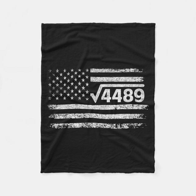Square Root 4489 Slang Math Teacher Six Seven 6 7  Fleece Blanket (Front)