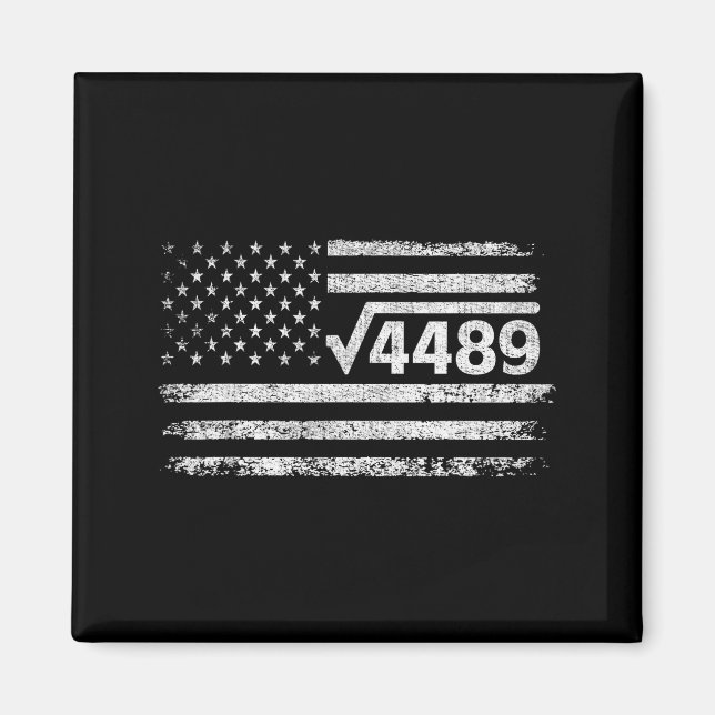 Square Root 4489 Slang Math Teacher Six Seven 6 7  Magnet (Front)