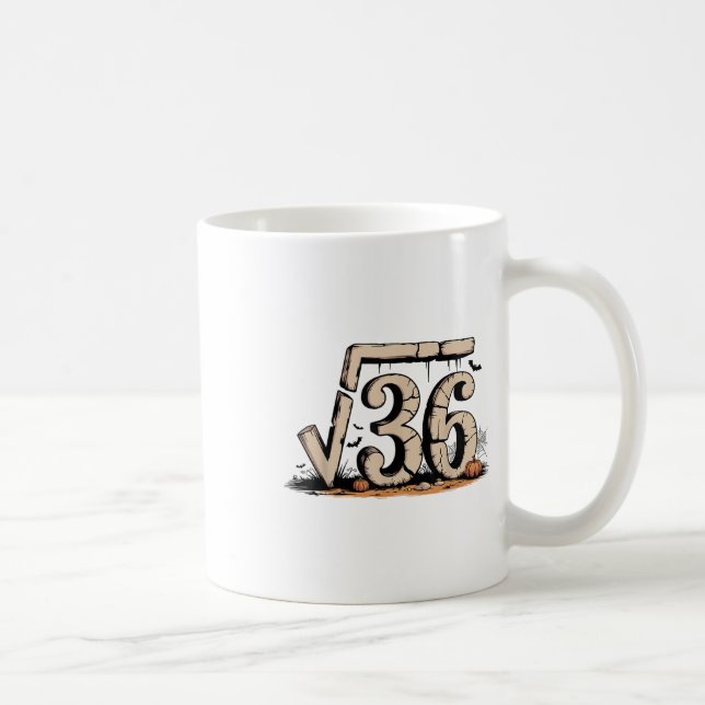Square Root 67 Meme 6 7 Gen Alpha Halloween Six Se Coffee Mug (Right)