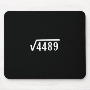 Square Root 67 Year Old Gift Funny Teacher 67th Bi Mouse Pad