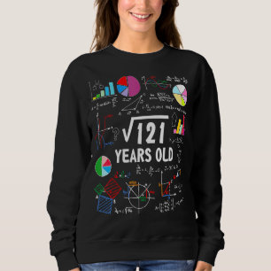 Square Root Of 121 11th Birthday 11 Year Old Love Sweatshirt