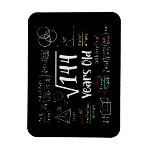 Square Root of 144 12th Birthday 12 Year Old Gifts Magnet
