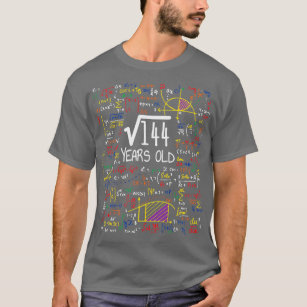 Square Root Of 144 12th Birthday Gift T-Shirt