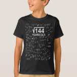 Square Root of 144 Math 12th Birthday Gift 12 Year T-Shirt<br><div class="desc">Hope you like it 39</div>