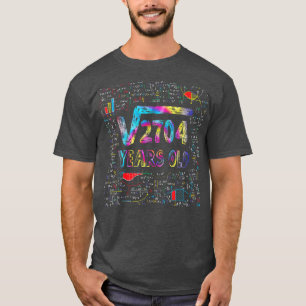Square Root Of 2704 52nd Birthday 52 Years old Bda T-Shirt