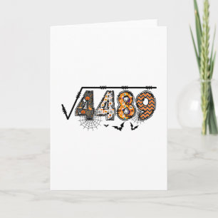 Square Root Of 4489 Funny Halloween 67 Meme Math T Card