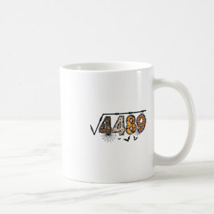 Square Root Of 4489 Funny Halloween 67 Meme Math T Coffee Mug