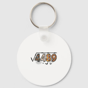 Square Root Of 4489 Funny Halloween 67 Meme Math T Key Ring