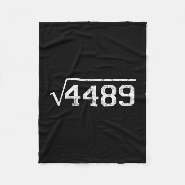 Square Root Of 4489 Slang Math Teacher Six Seven 6 Fleece Blanket (Front)