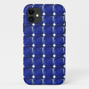 Square Sapphire Gemstone Blue iPhone 11 Case