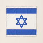 Square Scarf with flag of Israel<br><div class="desc">Enhance your style with our exclusive scarf featuring the flag of Israel! Crafted with care, this scarf is not just a fashionable accessory; it’s a celebration of Israel’s rich heritage and cultural pride. The vibrant design showcases the iconic Israeli flag, making this scarf a unique and meaningful way to express...</div>