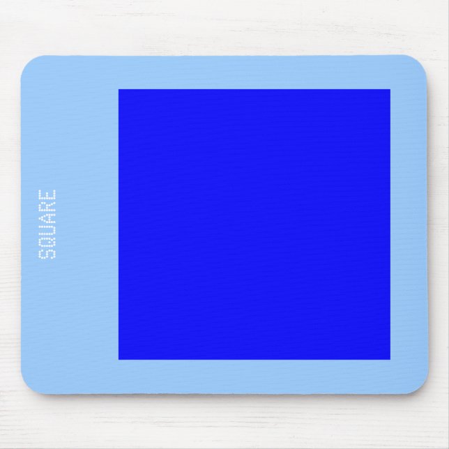 Square - Shades of Blue Mouse Pad (Front)