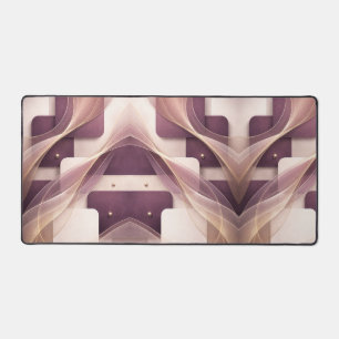 Square shapes AI art  Desk Mat