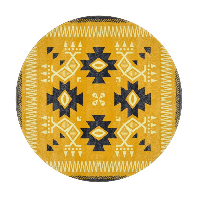 Square shawl, paisley floral batik. cutting board (Front)