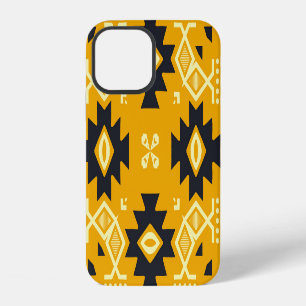 Square shawl, paisley floral batik. iPhone 12 case