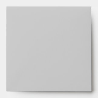 Square Silver Black Linen Envelopes