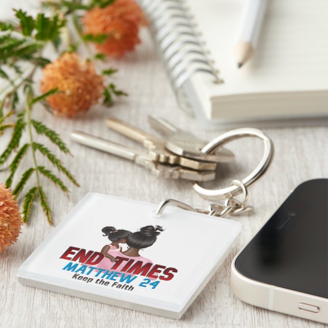 Square (single-sided) key ring (Front Right)