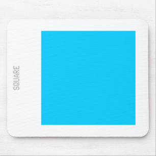 Square - Sky Blue and White Mouse Pad