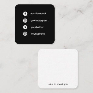 Square Social Media Card   Fun Dating & Networking