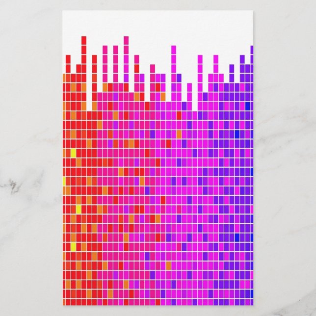 square spectrum abstract stationery (Front)