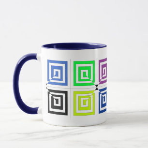 Square Spirals Mug