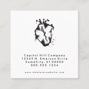 square star of life heart appointment reminder card