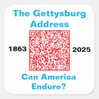 Square Stickers, sheet of six 3 inch stickeSticker Square Sticker