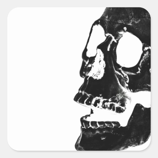 SQUARE STICKERS SKELETON HALLOWEEN DAY OF THE DEAD (Front)
