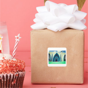 Square Stickers with Islamic