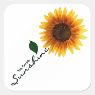 Square Stickers - You Are My Sunshine