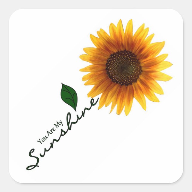 Square Stickers - You Are My Sunshine (Front)