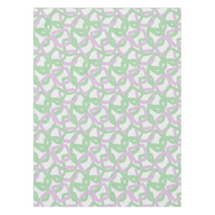 Square Tangle Mint Green Soft Lavender Tablecloth