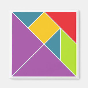 Square Tangram Magnet