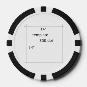 square template poker chips