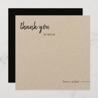 Square Thank You Card