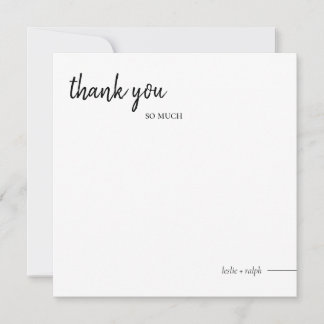 Square Thank You Card