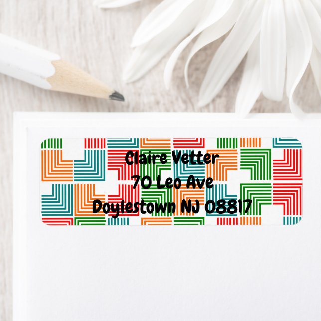 Square Threads Return Address Label (Insitu)